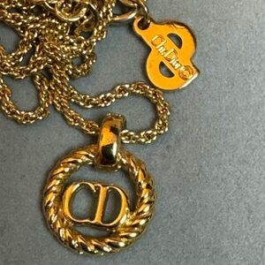 Christian Dior Gold Rope Necklace